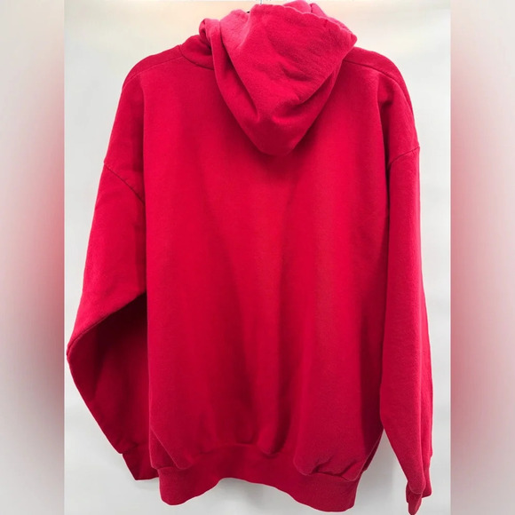 Wisconsin Hoodie Mens X-Large Red Pullover Sweatshirt - Picture 4 of 7